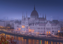 Ночь, Будапешт, Венгрия